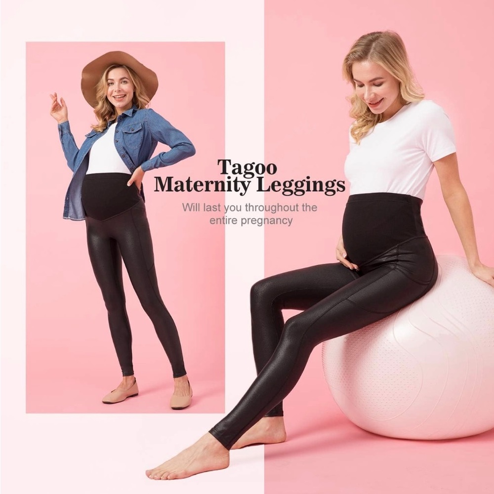 Tagoo Maternity Over Belly Leggings